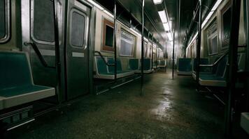 Spacious Subway Car With Abundant Seats video