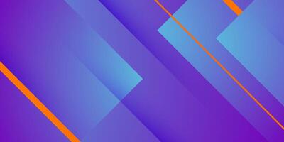 Abstract geometric futuristic background with colorful purple and blue gradient overlap background design. Overlap orange line pattern. vector