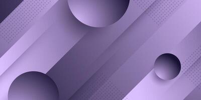 Abstract purple gradient background. Overlap shapes and circle pattern on geometric background. Modern papercut futuristic background illustration. vector