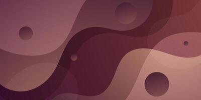 Modern dynamic brown textured background design in 3D style with dark color. vector