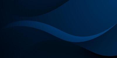 Abstract 3d dark blue wave with shadow shape background. Futuristic wave background. vector