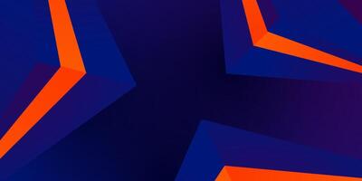 Abstract geometric futuristic background with triangle dark purple and orange gradient shapes background design. Triangle orange shape pattern. vector
