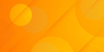 Colorful orange circle pattern 3D background gradient with bright color design. Abstract template and modern stylish texture background. vector