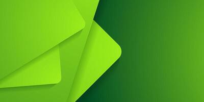 Abstract bright green square overlap background for card graphics design. Green background elements. vector