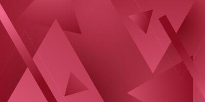 Abstract colorful red background. Triangle on bright color geometric design. Modern overlap papercut futuristic background illustration. vector