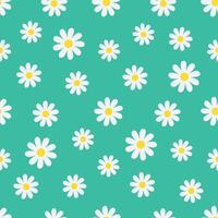 Seamless pattern of white flowers on a blue background, suitable for design needs for textile patterns, wrapping paper, wallpaper, covers and others vector