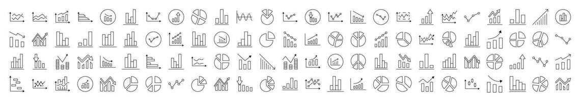 Collection of Analytics Related Line Icons. Editable Stroke for Design, Web Sites, Apps, Cards. Contains Linear Images of Progress, Business, Growth vector