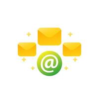 email campaign icon for apps or web, vector
