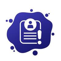 important personal data icon for web vector