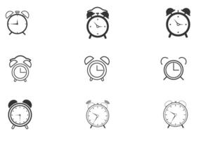Set of clock icons Time clock icons collection. vector