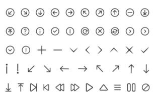 Arrows set icon. Arrow Simple arrow big set. vector