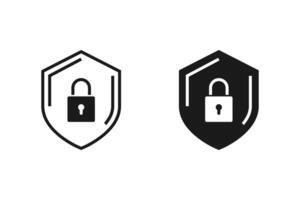 Checked sign, tick icon, Shield icon, Shield with a checkmark in the middle Protection icon concept, Check mark icon design, Set of security shield icons, security shields isolated vector