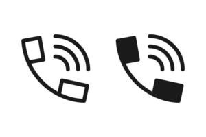 Phone icon . telephone symbol illustration for apps and websites. color editable vector