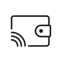 Digital Wallet icon for web design and infographics vector
