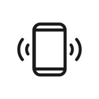 Vibration or ringing phone icon. Signal on smartphone. Incoming notification vector