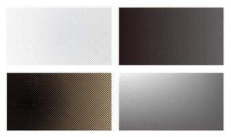 Halftone Pattern Background Set Isolated On A White Background. vector