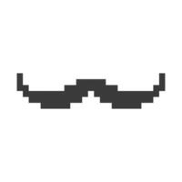 moustache is clean, neat, sharp, iconic, and classic vector