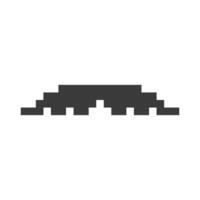moustache is daring, polished, neat, iconic, and bold vector