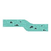Flowing gently beneath towering cliffs vector