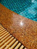 Abstract photograph of a swimming pool photo
