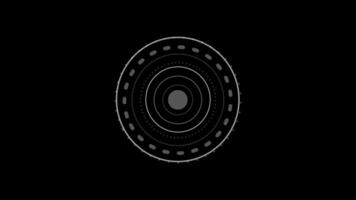 HUD CIRCLE LOOP ANIMATION-HD in ALPHA video