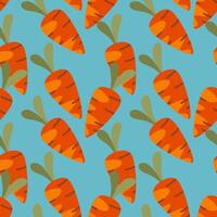 Cute Carrots seamless pattern for Harvesting vector