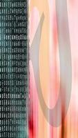 Abstract digital code with vibrant shapes - Futuristic loop video