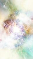 Light Speed Journey Through Star Fields. 3D Space Animation Loop video
