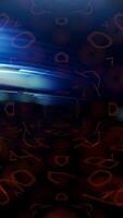 Futuristic Symmetry. Abstract Technology Animation Loop in Vertical 4K video