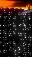 Streaming Data Glitch Animation Loop with Digital Text Distortion video