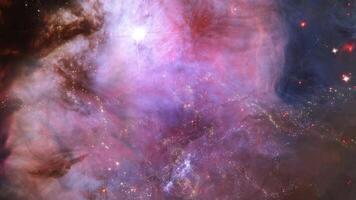 Journey Through Star Fields. Immersive Space Voyage 3D Loop Animation video
