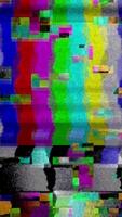 Pixelated Colorful Glitch Loop - Retro Distortion Effect video
