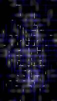Futuristic Grid Loop with Glowing Blue and Yellow Lines on Dark Background video