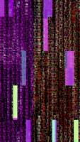 Digital Glitch. Colorful Pixelated Data Corruption Loop, Tech Malfunction video