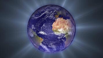 Stunning 3D Animation of Earth Rotating in Space - 1 Minute Loop video