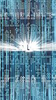 Glowing Futuristic Data Encryption Abstract Code Flow video
