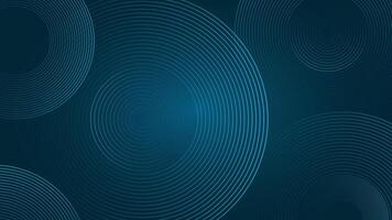 Abstract blue circle geometric on dark background.Modern design blue line shiny.Futuristic concept for banner, poster, flyer, website, header. vector