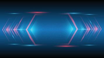 Abstract technology background red blue Hi-tech communication concept, technology, digital business, innovation, science fiction scene illustration with copy-space. vector