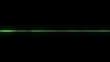Minimalist Waveform Audio frequency spectrum abstract green on black sound waves background. video