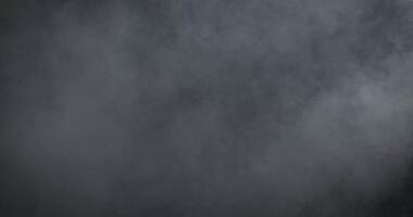 Slow moving soft fog on dark background. Realistic atmospheric gray smoke on black background. The White Smoke Rises Slowly. Abstract Fog cloud. Animation Mist Effect. video