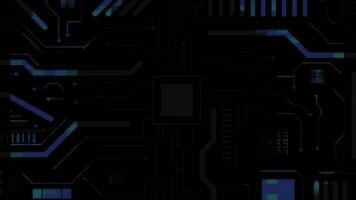 Circuit board animation, footage of digitalization processor on a computer is suitable for motion graphic backgrounds about technology. video