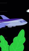 Choose Travel Vacation Location Mobile App 2D Animation Vertical On Alpha Channel video