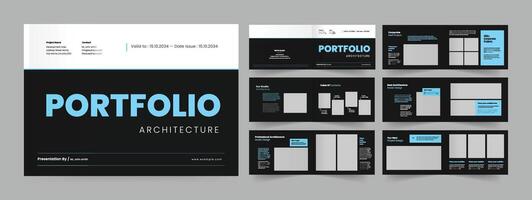Landscape Architecture Portfolio, Portfolio Design for Architecture , Architecture Brochure Layout vector