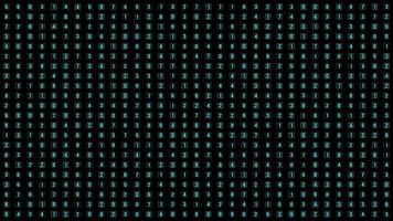 A binary code pattern on a black background video