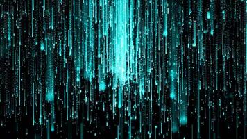 A blue and green background with many lights video