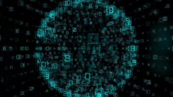 A circular pattern of numbers and letters is shown video