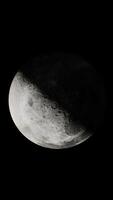 fiação lua esfera galáxia dentro espaço com solar sistema video