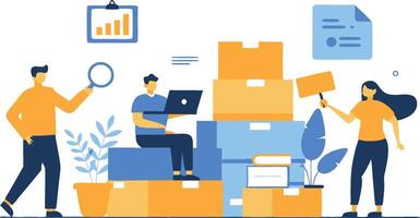 Efficient Documentation, Managing Files, Research Papers, and Contracts vector