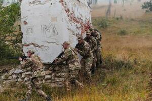 In a high stakes mission, a specialized military unit executes a tactical operation to secure a dangerous house where terrorists are believed to be hiding, showcasing precision and coordinated photo