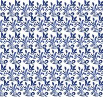 Floral Repeat Pattern with Monochrome Motifs for Textile Design, Fabric Texture, Seamless Digital Print, and Vintage Ethnic Style vector